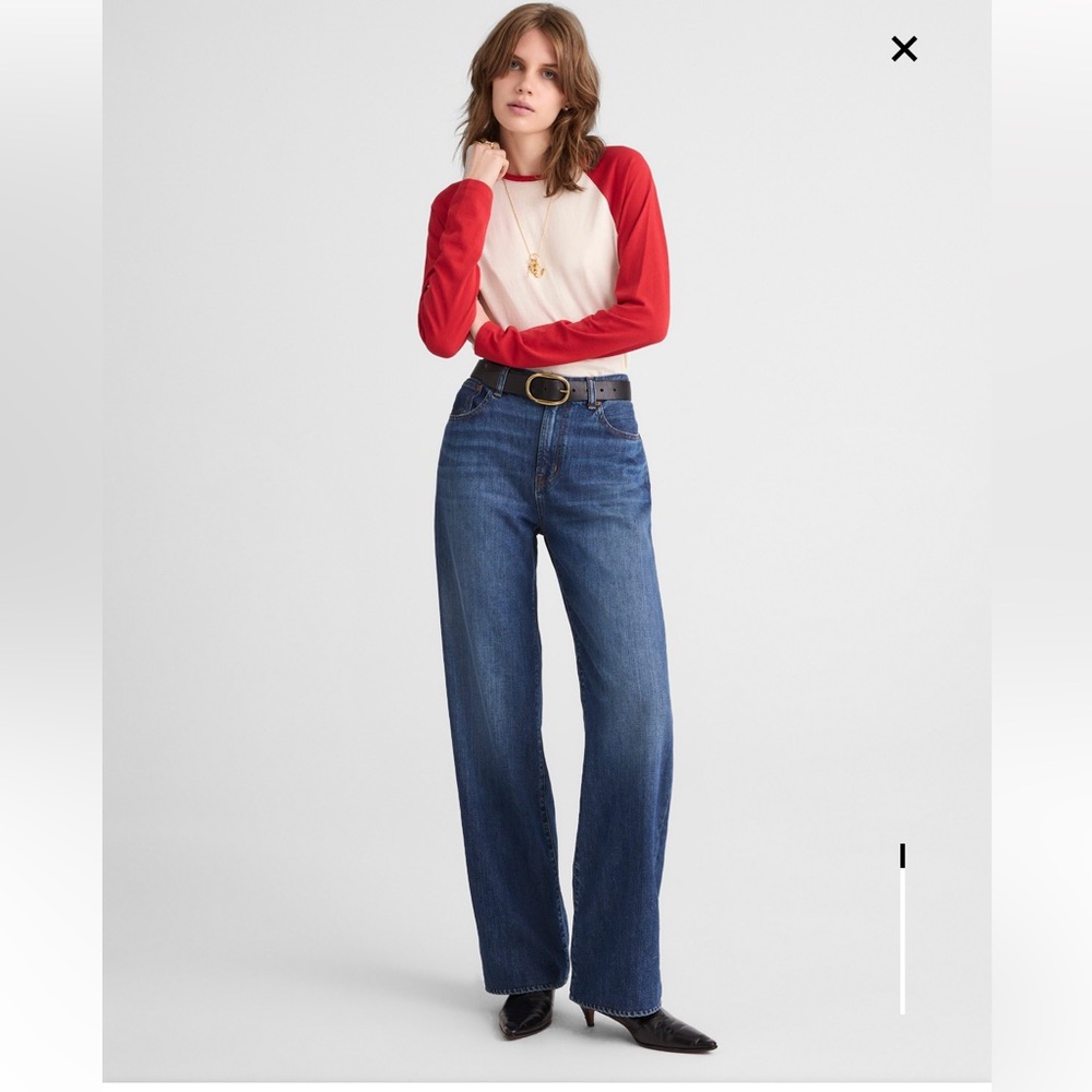 NWOT Madewell The Perfect Vintage Wide Leg Jean in SoftDrape size 27